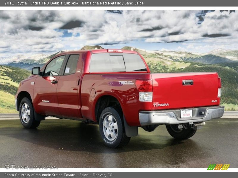 Barcelona Red Metallic / Sand Beige 2011 Toyota Tundra TRD Double Cab 4x4