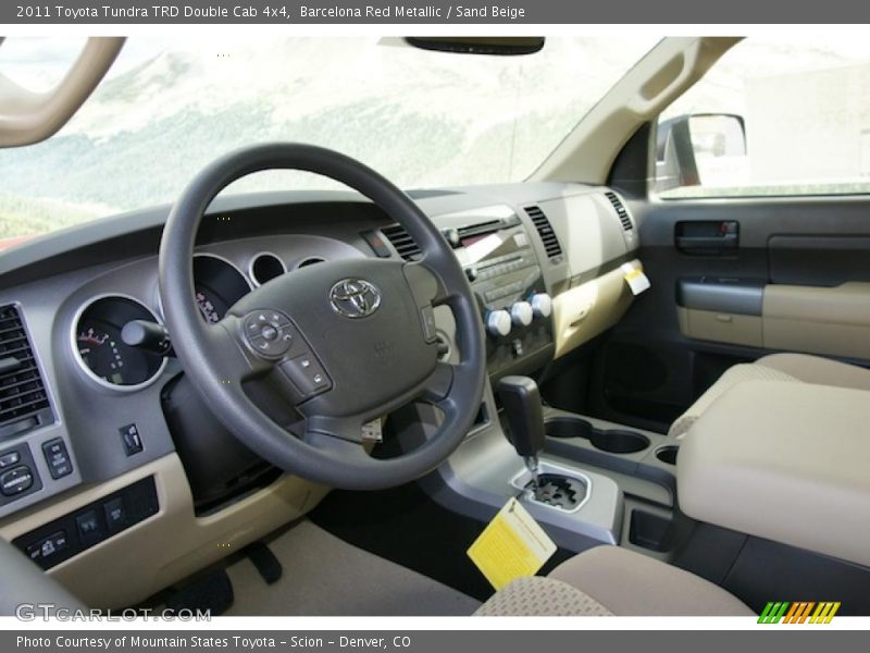 2011 Tundra TRD Double Cab 4x4 Sand Beige Interior