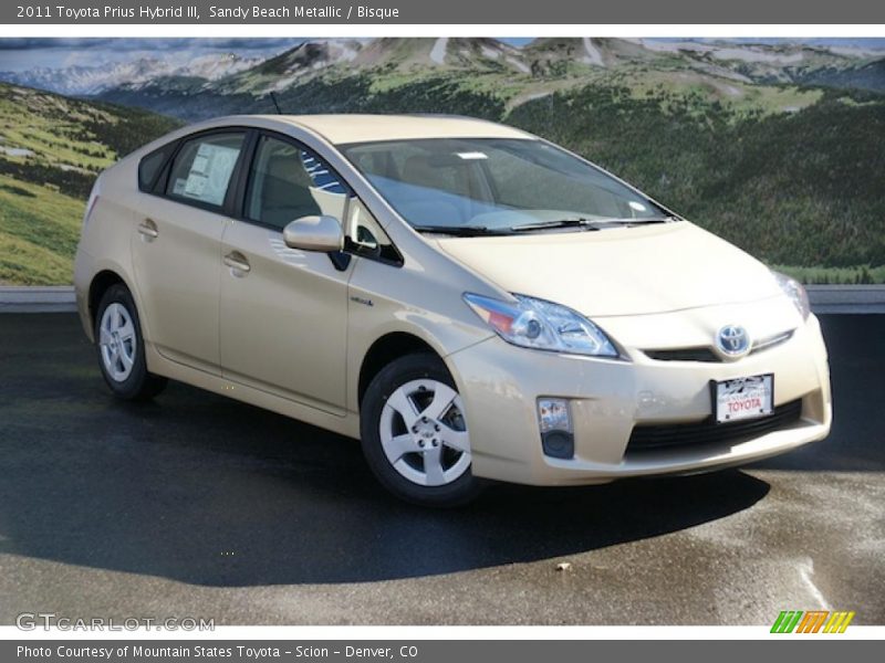 Sandy Beach Metallic / Bisque 2011 Toyota Prius Hybrid III