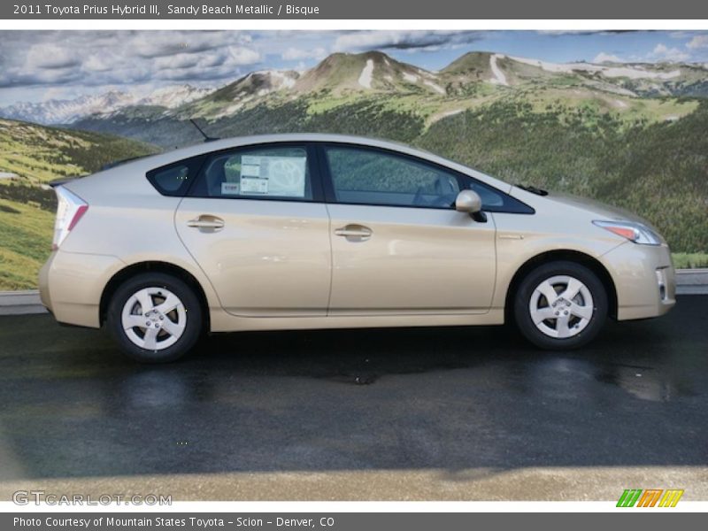 Sandy Beach Metallic / Bisque 2011 Toyota Prius Hybrid III