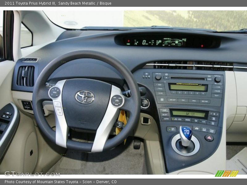 Sandy Beach Metallic / Bisque 2011 Toyota Prius Hybrid III