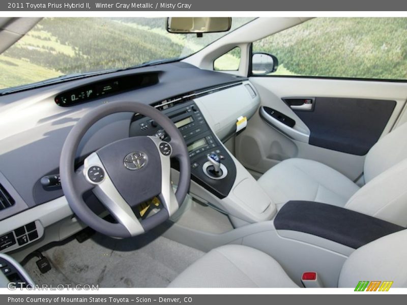 Winter Gray Metallic / Misty Gray 2011 Toyota Prius Hybrid II