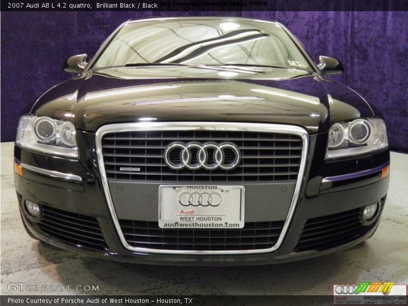 Brilliant Black / Black 2007 Audi A8 L 4.2 quattro