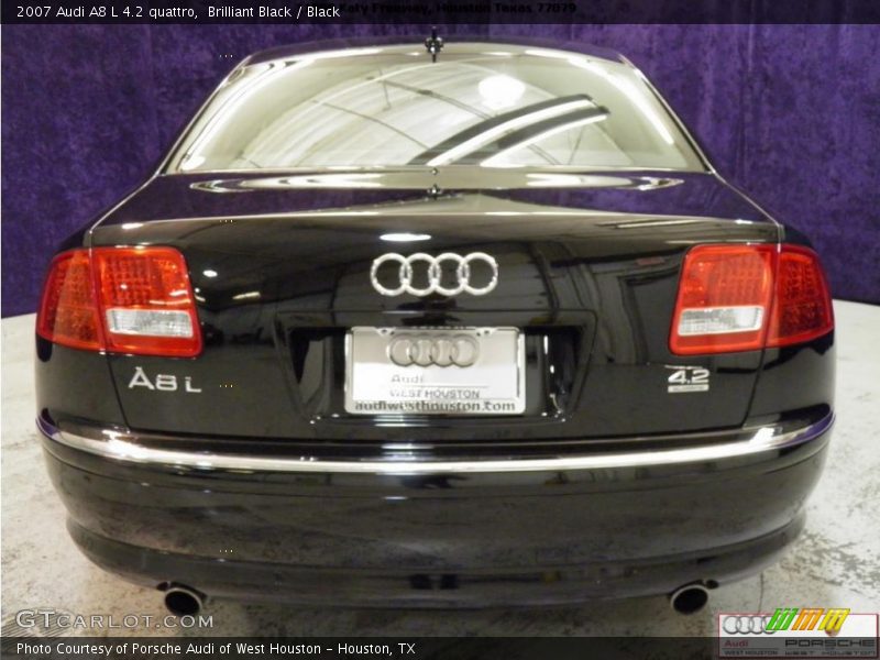 Brilliant Black / Black 2007 Audi A8 L 4.2 quattro