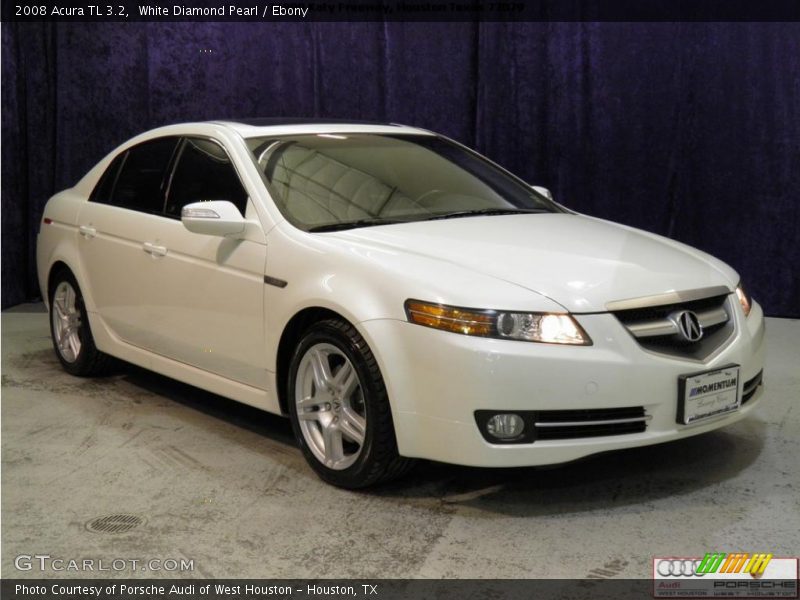 White Diamond Pearl / Ebony 2008 Acura TL 3.2