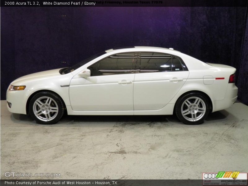 White Diamond Pearl / Ebony 2008 Acura TL 3.2