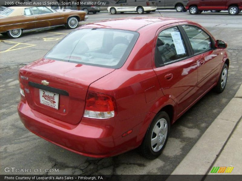 Sport Red Metallic / Gray 2005 Chevrolet Aveo LS Sedan