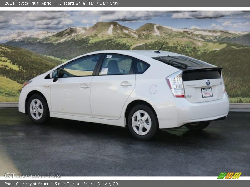 Blizzard White Pearl / Dark Gray 2011 Toyota Prius Hybrid III