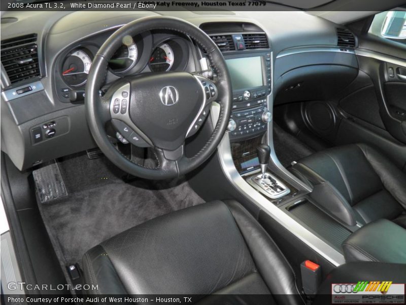 White Diamond Pearl / Ebony 2008 Acura TL 3.2
