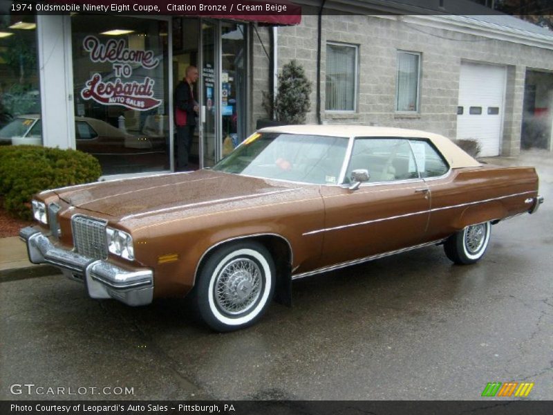 Front 3/4 View of 1974 Ninety Eight Coupe