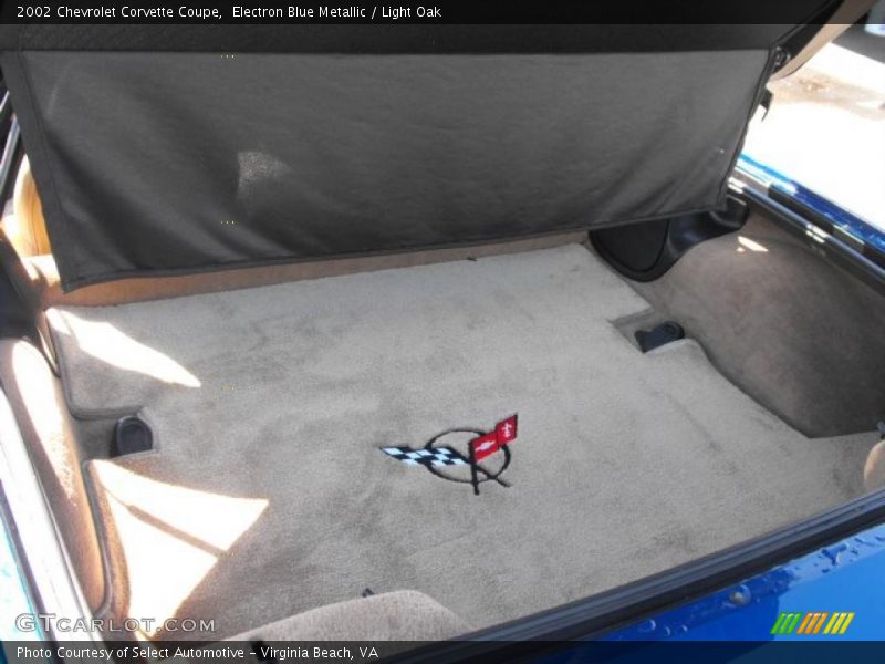Electron Blue Metallic / Light Oak 2002 Chevrolet Corvette Coupe