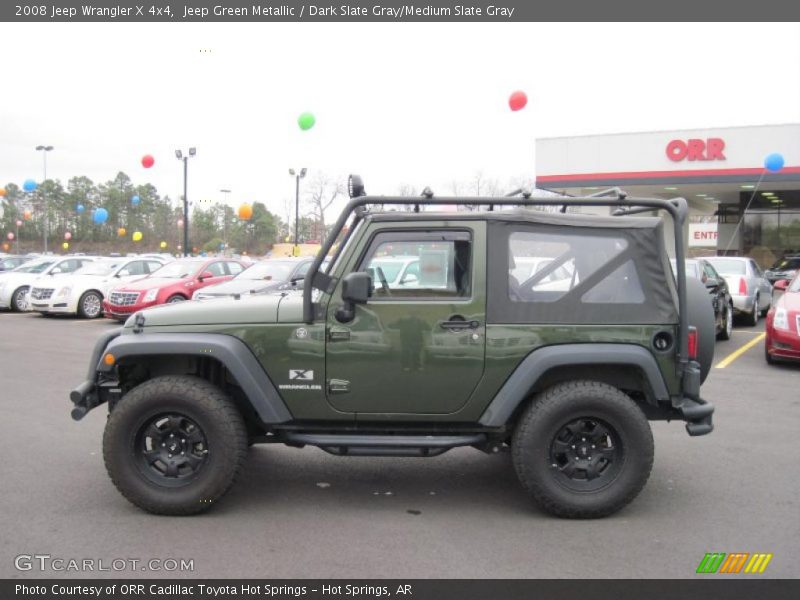 Jeep Green Metallic / Dark Slate Gray/Medium Slate Gray 2008 Jeep Wrangler X 4x4