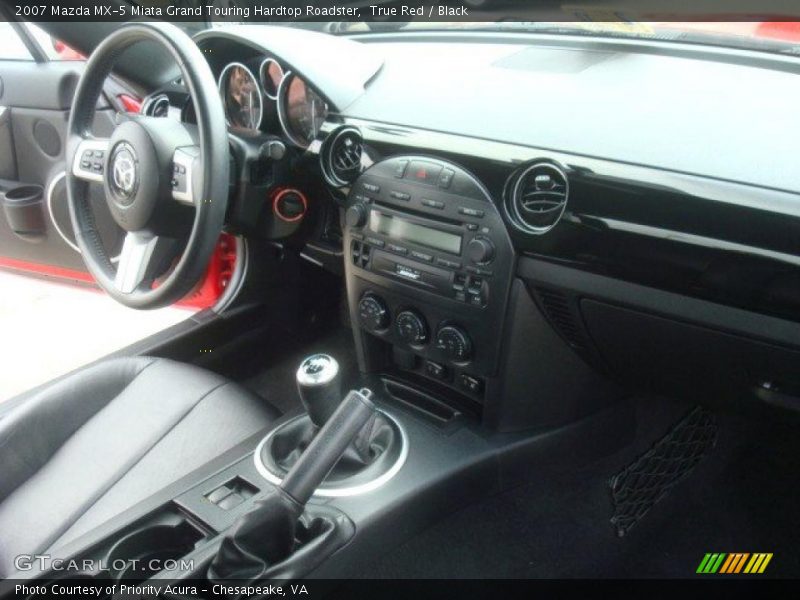 True Red / Black 2007 Mazda MX-5 Miata Grand Touring Hardtop Roadster