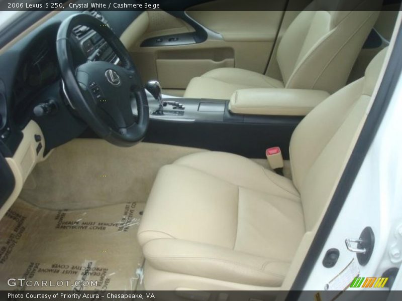 Crystal White / Cashmere Beige 2006 Lexus IS 250