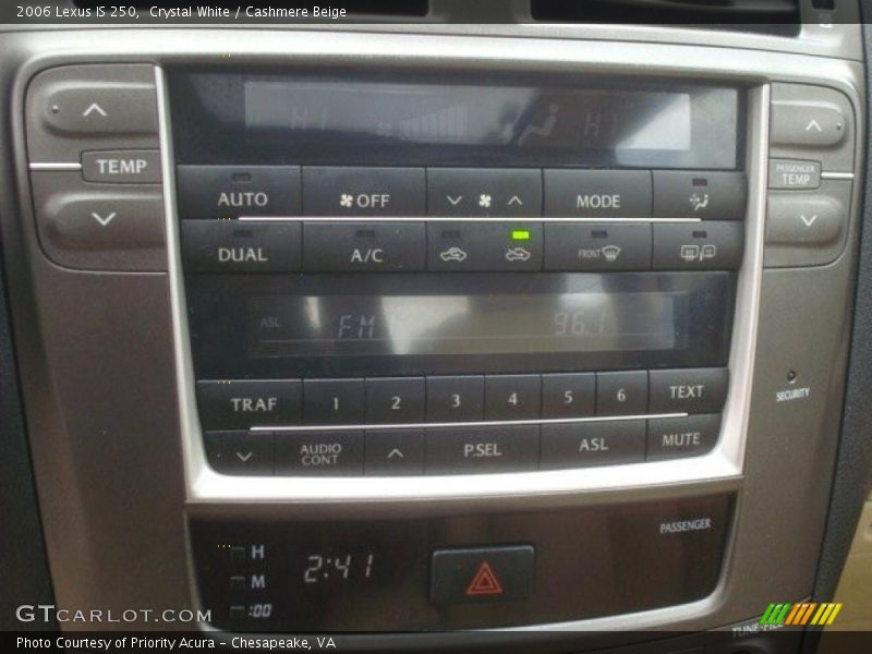 Crystal White / Cashmere Beige 2006 Lexus IS 250
