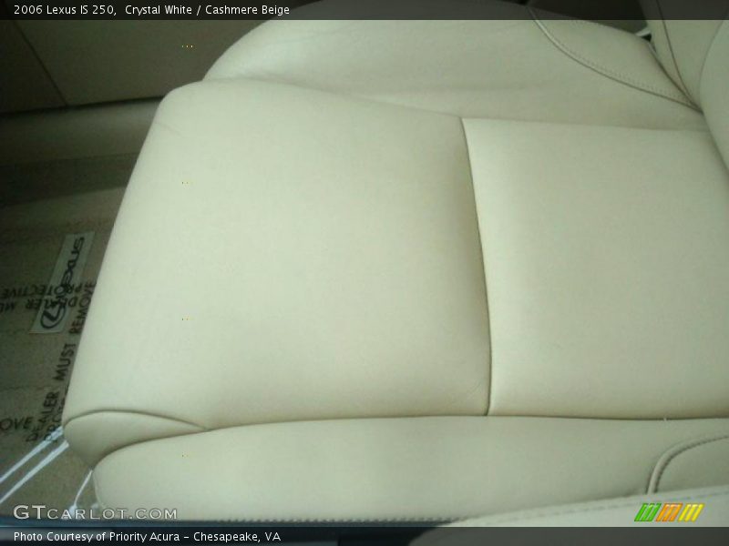 Crystal White / Cashmere Beige 2006 Lexus IS 250