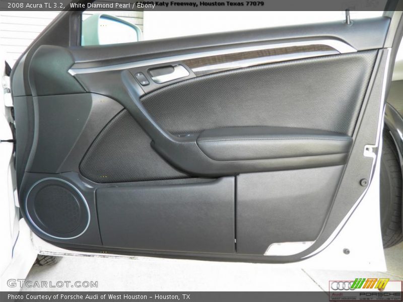 White Diamond Pearl / Ebony 2008 Acura TL 3.2