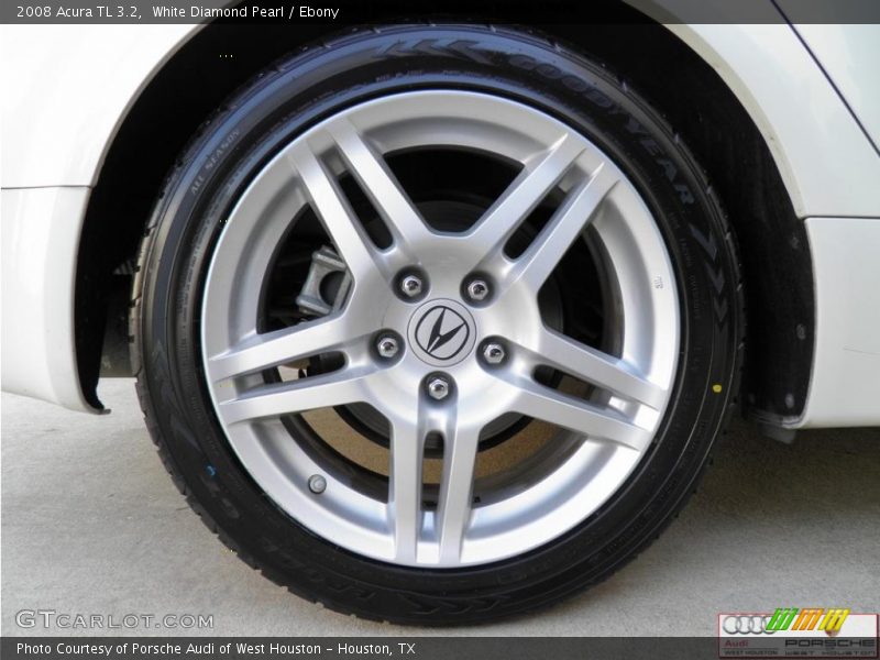 White Diamond Pearl / Ebony 2008 Acura TL 3.2