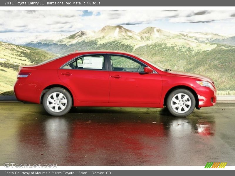 Barcelona Red Metallic / Bisque 2011 Toyota Camry LE