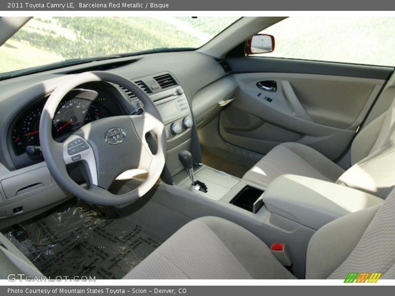 Barcelona Red Metallic / Bisque 2011 Toyota Camry LE