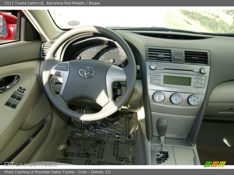 Barcelona Red Metallic / Bisque 2011 Toyota Camry LE
