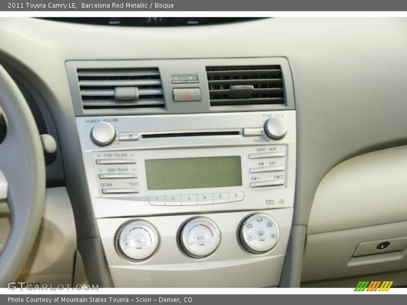 Barcelona Red Metallic / Bisque 2011 Toyota Camry LE
