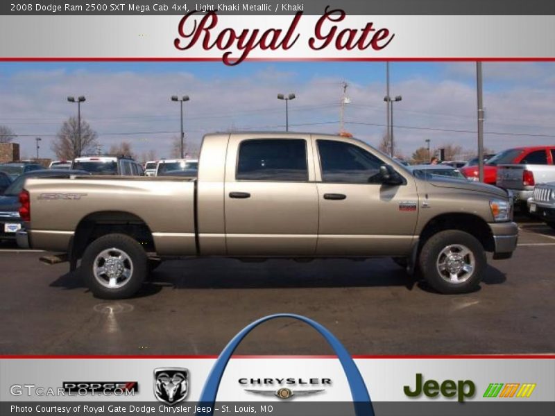 Light Khaki Metallic / Khaki 2008 Dodge Ram 2500 SXT Mega Cab 4x4