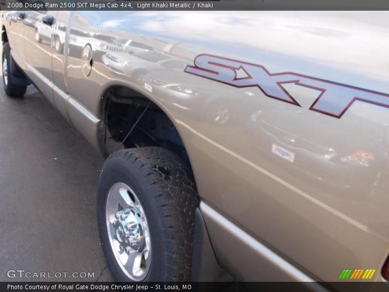 Light Khaki Metallic / Khaki 2008 Dodge Ram 2500 SXT Mega Cab 4x4
