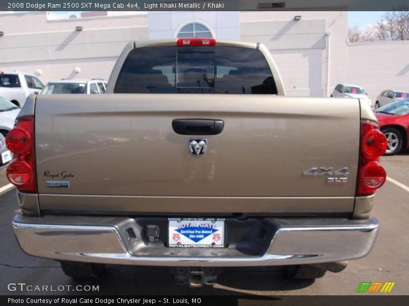 Light Khaki Metallic / Khaki 2008 Dodge Ram 2500 SXT Mega Cab 4x4