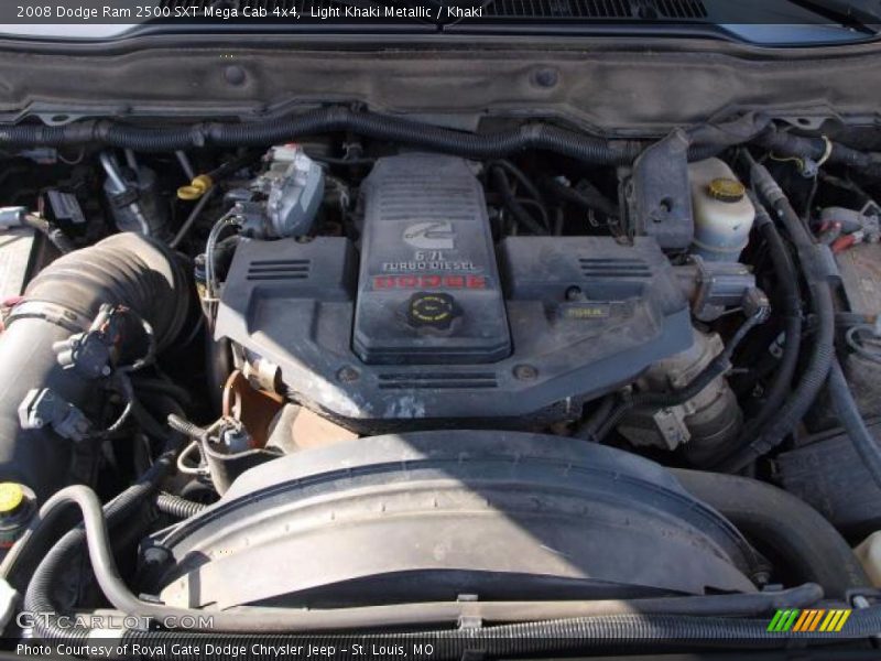  2008 Ram 2500 SXT Mega Cab 4x4 Engine - 6.7 Liter OHV 24-Valve Cummins Turbo Diesel Inline 6 Cylinder