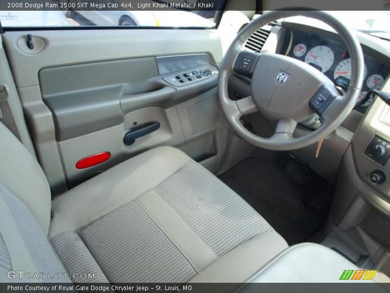 Light Khaki Metallic / Khaki 2008 Dodge Ram 2500 SXT Mega Cab 4x4