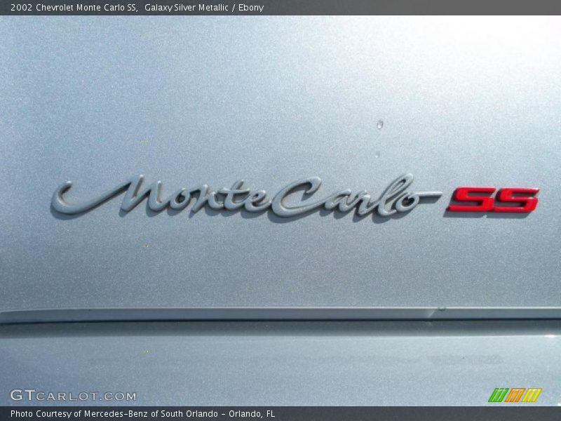 Galaxy Silver Metallic / Ebony 2002 Chevrolet Monte Carlo SS