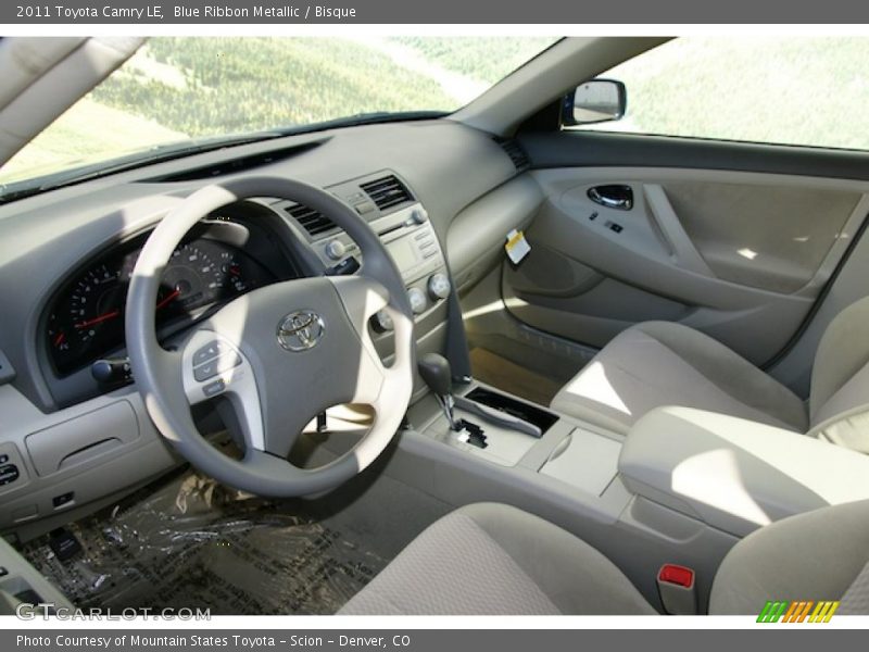 Blue Ribbon Metallic / Bisque 2011 Toyota Camry LE