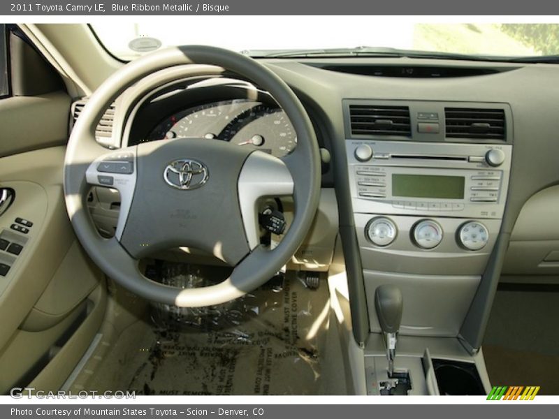 Blue Ribbon Metallic / Bisque 2011 Toyota Camry LE