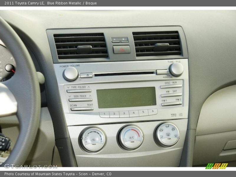 Blue Ribbon Metallic / Bisque 2011 Toyota Camry LE