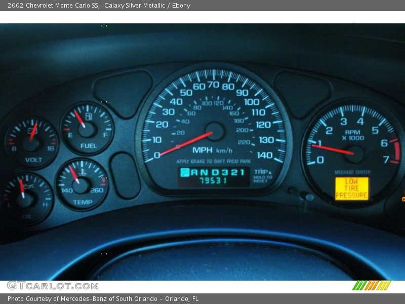 Galaxy Silver Metallic / Ebony 2002 Chevrolet Monte Carlo SS
