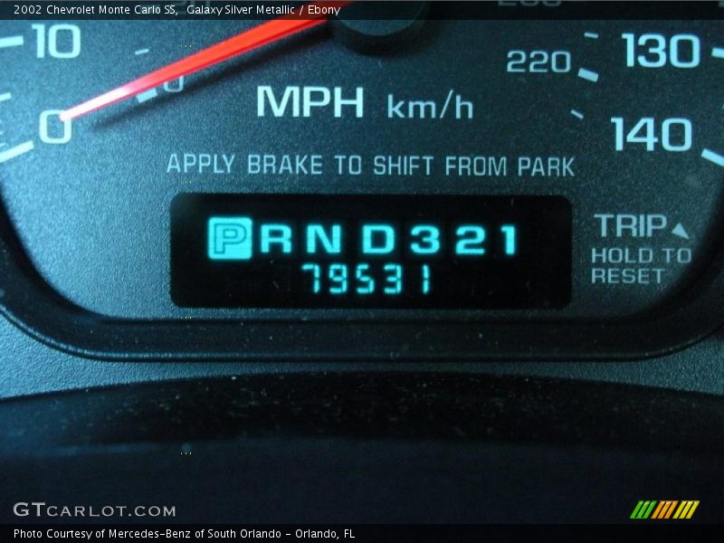 Galaxy Silver Metallic / Ebony 2002 Chevrolet Monte Carlo SS