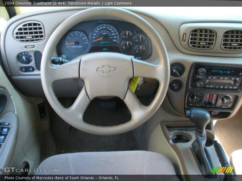 Sandstone Metallic / Light Cashmere 2004 Chevrolet TrailBlazer LS 4x4