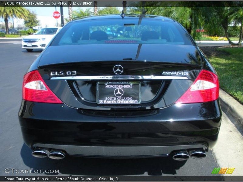Black / Black 2008 Mercedes-Benz CLS 63 AMG