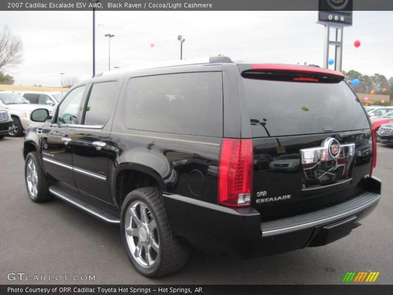 Black Raven / Cocoa/Light Cashmere 2007 Cadillac Escalade ESV AWD