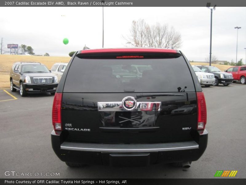 Black Raven / Cocoa/Light Cashmere 2007 Cadillac Escalade ESV AWD