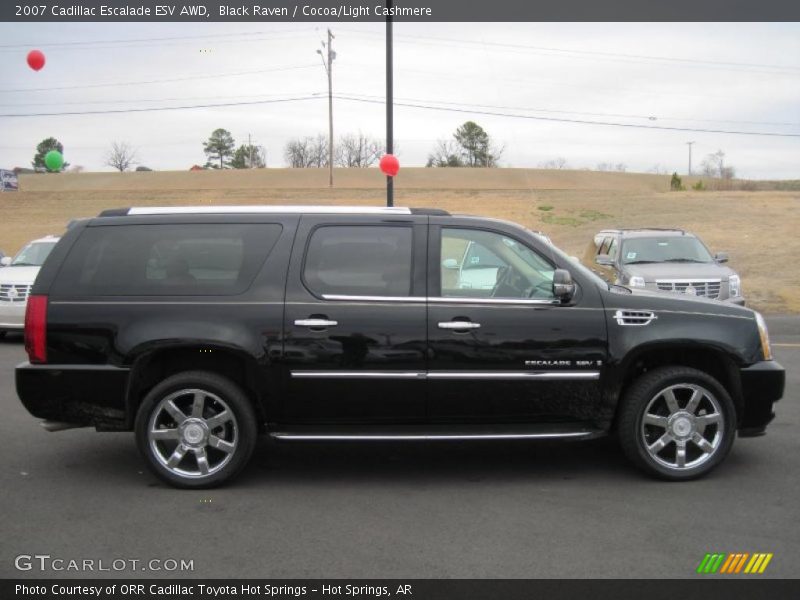 Black Raven / Cocoa/Light Cashmere 2007 Cadillac Escalade ESV AWD