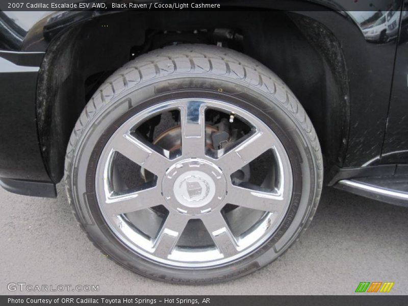Black Raven / Cocoa/Light Cashmere 2007 Cadillac Escalade ESV AWD