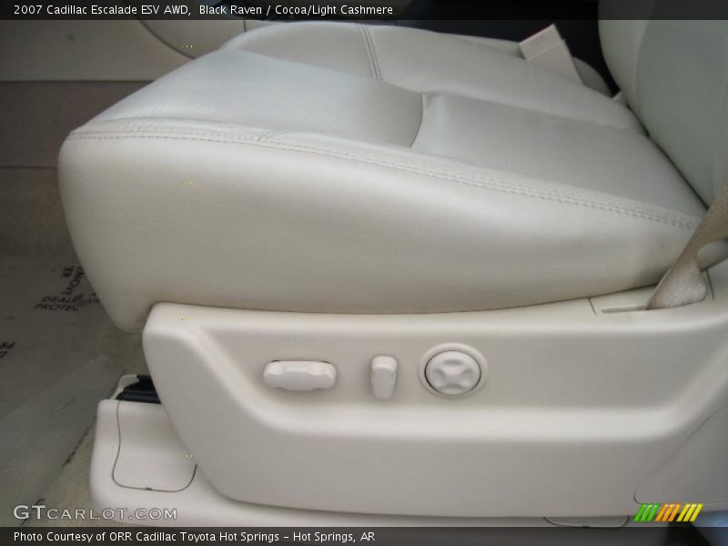Black Raven / Cocoa/Light Cashmere 2007 Cadillac Escalade ESV AWD