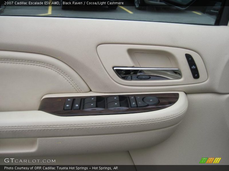 Black Raven / Cocoa/Light Cashmere 2007 Cadillac Escalade ESV AWD