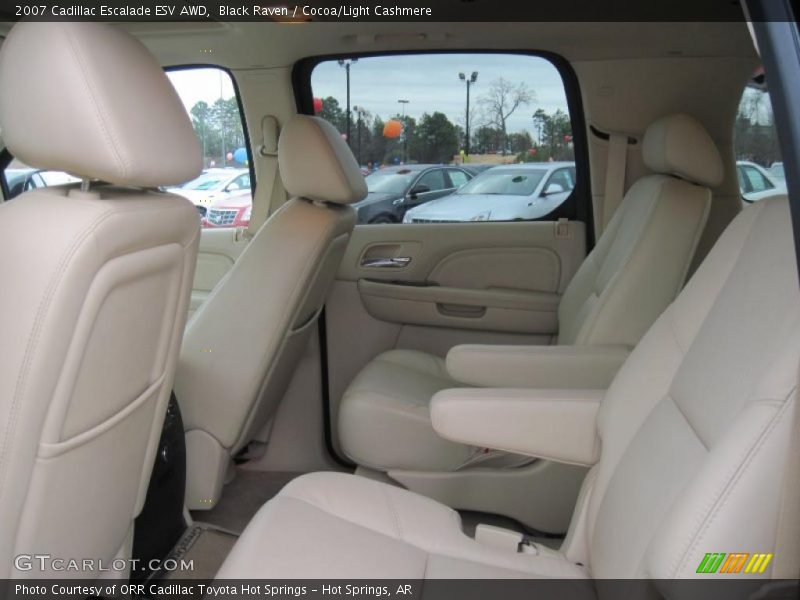 Black Raven / Cocoa/Light Cashmere 2007 Cadillac Escalade ESV AWD