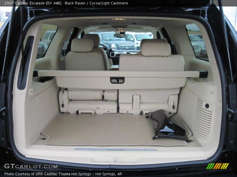 Black Raven / Cocoa/Light Cashmere 2007 Cadillac Escalade ESV AWD