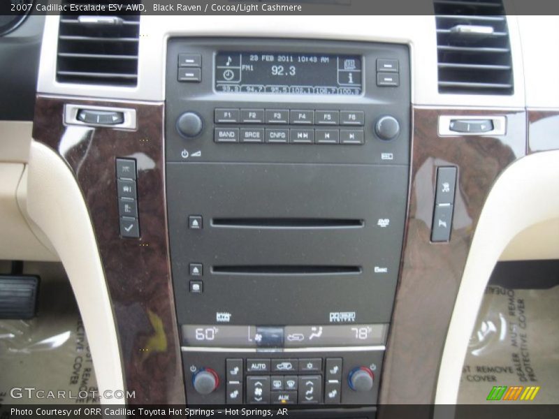 Black Raven / Cocoa/Light Cashmere 2007 Cadillac Escalade ESV AWD