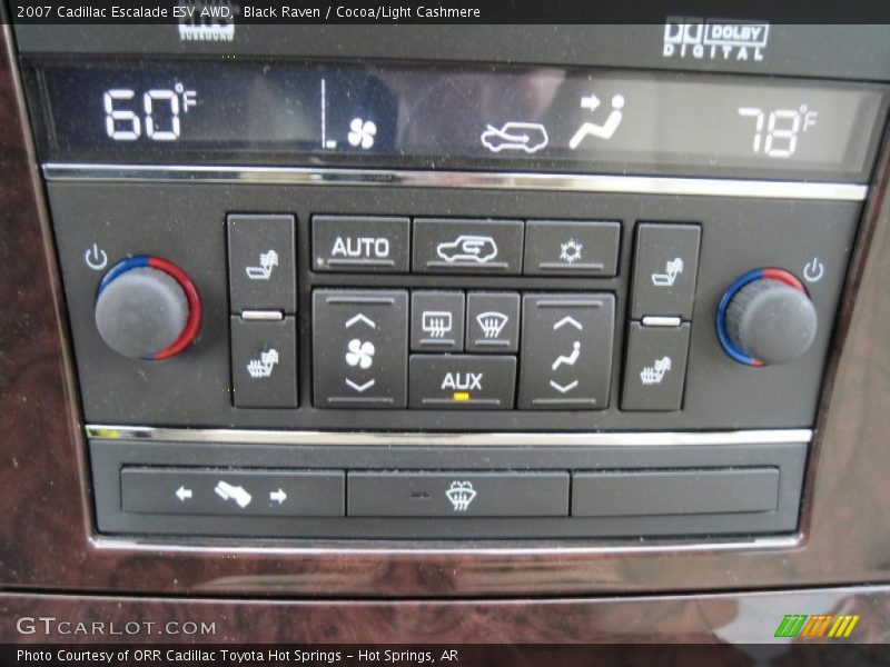 Black Raven / Cocoa/Light Cashmere 2007 Cadillac Escalade ESV AWD