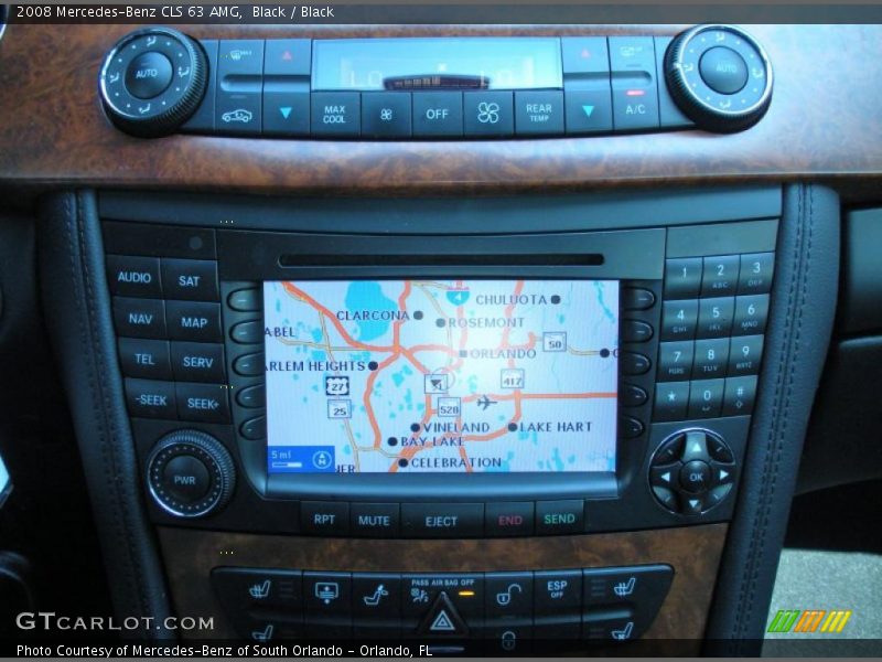 Navigation of 2008 CLS 63 AMG